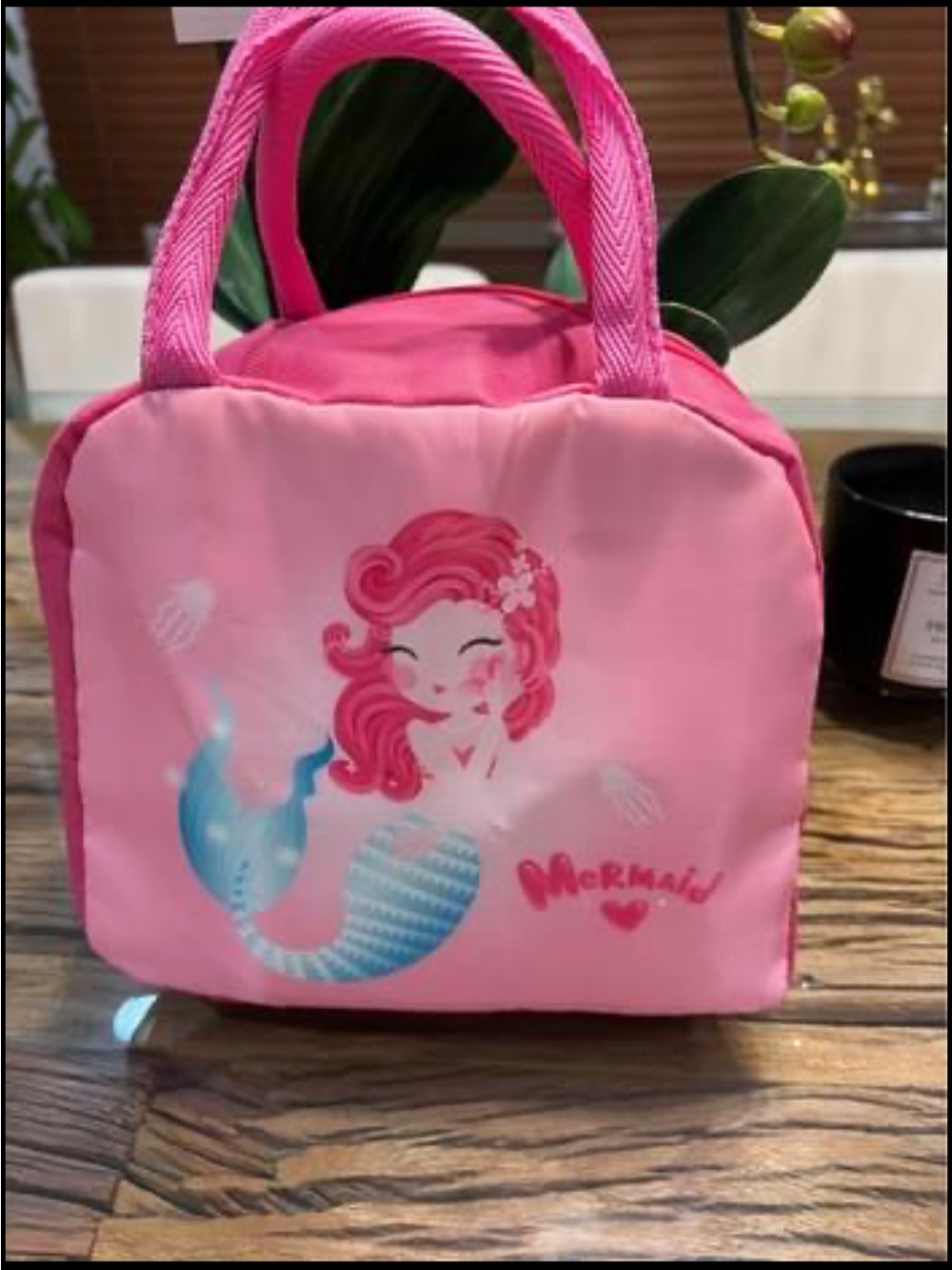 Pink Mermaid Mini Insulated LunchBag for Girls